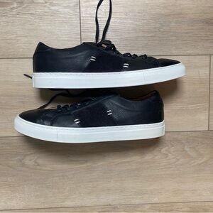 Men's Greats Royale Black Leather Low-Top Sneakers